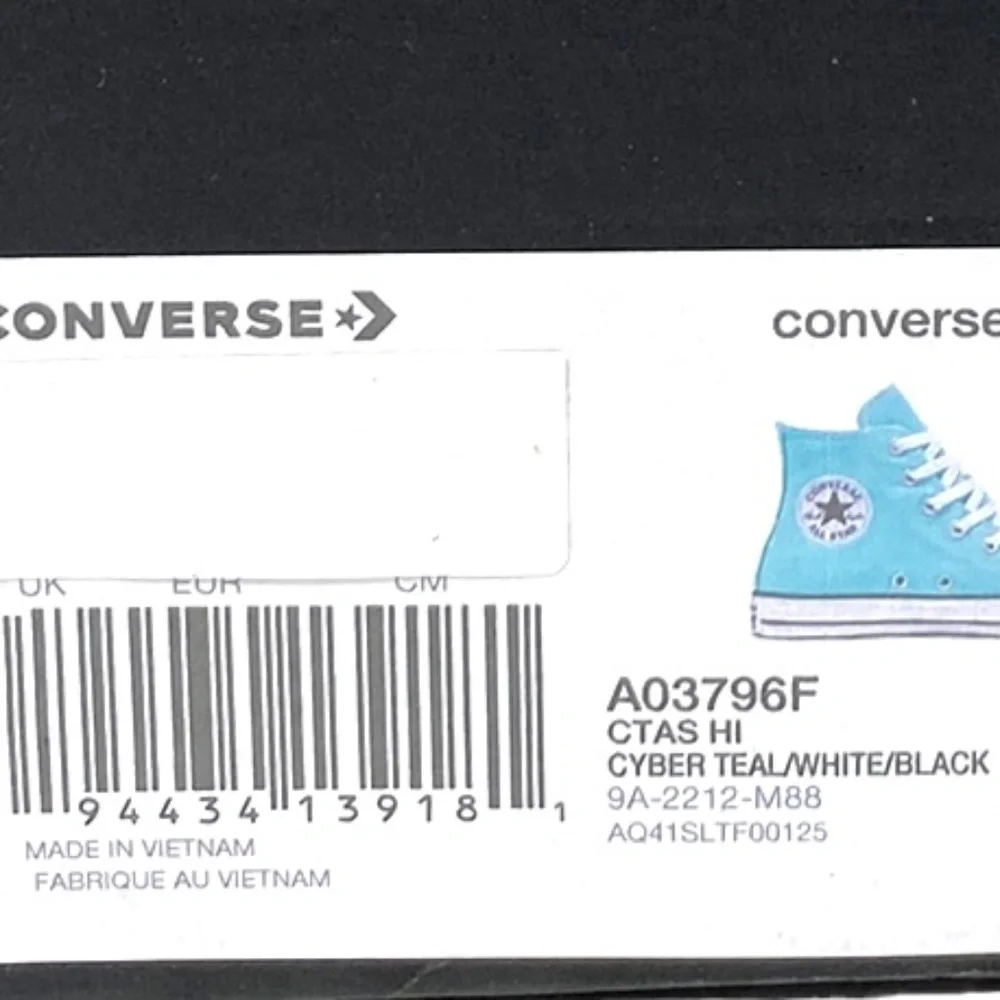 Converse Ctas High Top Women's Shoes Canvas Green Sneakers Skateboarding A03796F - Picture 9 of 11